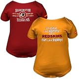NFL Infant/Toddler Boys' Washington Redskins Two Pack Short Sleeve Bodysuit (Team Color, 0-3M)