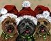 Cairn Terrier Christmas Trio Renaud Greeting Cards