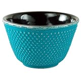 Turquoise Hobnail Tetsubin Tea Cup