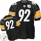 Pittsburgh Steelers 92# James Harrison Jerseys Black Authentic NFL Football Jerseys Size L/50