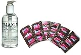 Durex Avanti Super Thin Premium Non-Latex Polyurethane Condoms Lubricated 108 condoms Maximus 250 ml Lube Personal Lubricant Economy Pack