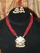 Lakh Kundan Red Necklace Jewelry Set Belly Dance/Dangling Earrings(Brand New) Free Shipping