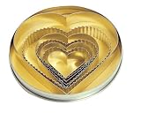 Fox Run 7-Piece Plain and Crinkled Heart Cookie Cutter Set