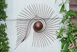 Spiral Sun In Bronze Steel Wall Art