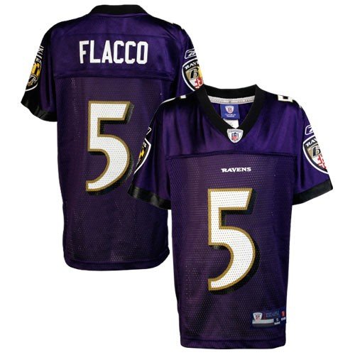 Reebok Baltimore Ravens Joe Flacco Youth Replica Jersey Small