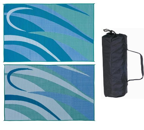 Ming's Mark GA3 Blue/Green 8' x 12' Graphic Mat On Sale