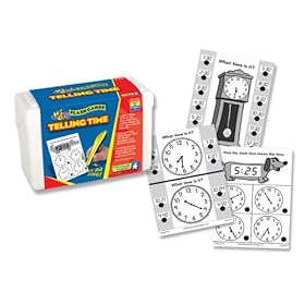 Educational Insights Hot Dots Math Flash Cards - Telling Time