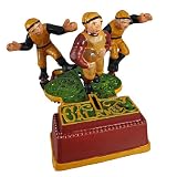 Calamity Football Cast Iron Mechanical Bank Replica