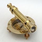 REAL SIMPLE...HANDTOOLED HANDCRAFTED ALIDADE COMPASS!!