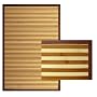 Bambus Teppich Bambusteppich 180 x 120 cm gestreif&hellip von SKINK - Trading & Marketing