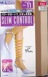 (グンゼ)GUNZE スリムコントロール SLIM CONTROL 着圧パンスト 4足組 パワーサポート11hpa SP960L