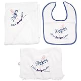 Los Angeles Dodgers "Little Fan" Baby Hooded Towel & Bibs 3-Piece Set by McArthur Sports