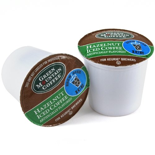 Green Mountain Hazelnut Iced Coffee Keurig K Cups 16 Count