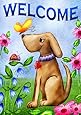 Toland Home Garden Welcome Dog 12.5 x 18-Inch Decorative USA-Produced Double-Sided Garden Flag