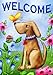 Toland Home Garden 112078 Welcome Dog 12.5 x 18 Inch Decorative, Double Sided Garden Flag