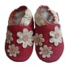 Soft Leather Baby Shoes Little Flowers Pink 6-12 months