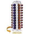 Kapselhalter rund - Metall - Kapselspender f�r 60 Kaffee NESPRESSO Kapseln - Dispenser