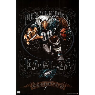 Philadelphia Eagles Mascot NFL 22x34 POSTER Poster Print, 22x34
