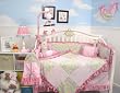 SoHo Minky Coral Reef Chenille 10pcs Baby Crib Bedding Set