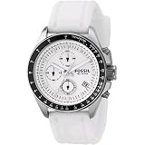 Fossil Decker White Chronograph Watch
