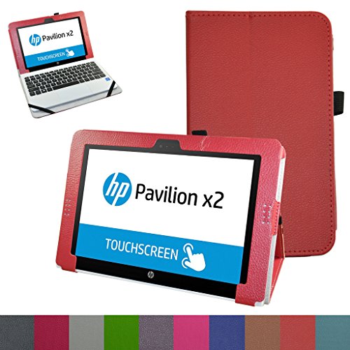 HP Pavilion x2 10 / HP x2 210 G1 Case,Mama Mouth PU Leather Folio Stand Cover for 10.1
