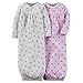 Carters Baby Girl 2-pack Sleeper Gowns (One Size, Purple)