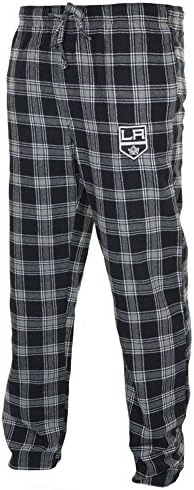 Los Angeles Kings - Logo Plaid Lounge Pants - Large