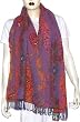 Rectangular Wool Scarf Winter Clothing India 24 x 66 inches (jstl232)
