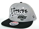 Casquette Neuve Ajustable Officielle NHL - Zephyr Shadow Script - LOS ANGELES KINGS Snapback - Casquette Grise/Noire/Blanche