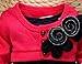 OURS Baby Girls Princess One Piece Flower Dot Dress