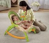 Fisher-Price Newborn-To-Toddler Low-Profile Position Comfy Portable Rocker W/ Soothing Vibrations