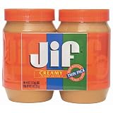 JIF Peanut Butter Creamy 40 Oz Jar (2 Pack)