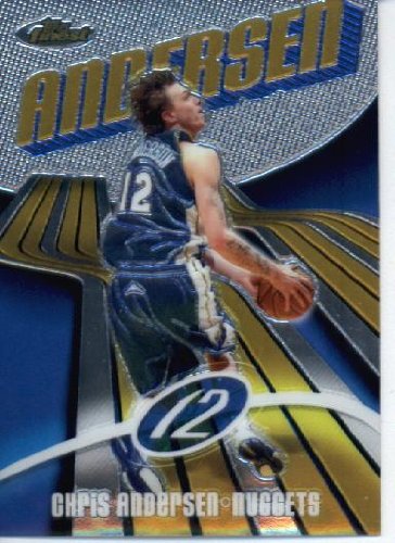 2003 04 Topps Finest Basketball Card #13 Chris Andersen Denver Nuggets