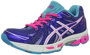 ASICS Women's GEL-Exalt Running Shoe,Electric Blue/White/Hot Pink,8.5 M US