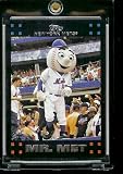 2007 Topps New York Mets LIMITED EDITION Team Edition Baseball Card # NYM55 Mr. Met - METS - MLB Trading Card - In Protective Display Case