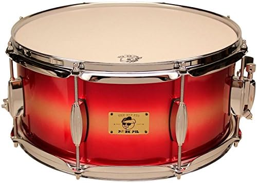 Pork Pie Hip Pig Eastern Mahogany Snare Drum 14 x 6.5 in. Red/Gold Duco Finish