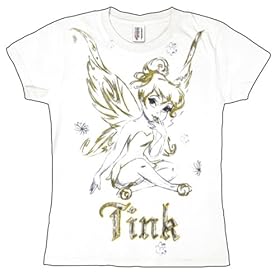 Disney - Tinkerbell - Glitter Sketch Ladies T-Shirt