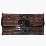 Melie Bianco Katelyn Python Envelope Clutch