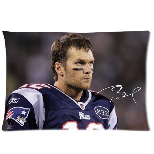 Custom Tom Brady New England Patriots Rectangle Pillowcase Standard Size 20 by 30 Inch BPCAESE-952