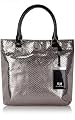 Small Metallic Silver Tote