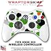 Lots Of Dots Green on White Skin by WraptorSkinz TM fits XBOX 360 Wireless Controller (CONTROLLER NOT INCLUDED)
