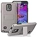 Galaxy Note 4 Case - VENA [Legacy] Slim Fit Dual Layer Hybrid Case with Kickstand and Screen Protector for Samsung Galaxy Note 4 - Metallic Bronze (Gunmetal)
