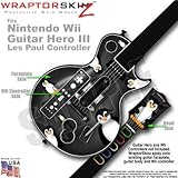 Penguins on Black Skin by WraptorSkinz TM fits Nintendo Wii Guitar Hero III ....