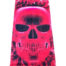 THERMAL RED SKULL SNOWBOARD SKI NECK TUBE WARMER HEADWEAR SKI MASK