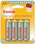 Kodak Max 4 NiMH 2500mAh Rechargeable AA Batteries