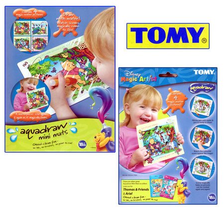 Childrens Toyshop  Toys : 25481(TOMY) Aquadraw Mini Mat (Winnie The Pooh) (Age 18m+)