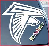 Atlanta Falcons Car Window Vinyl Decal Sticker 5" Tall (Color: White)