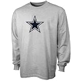 Reebok Dallas Cowboys Ash Logo Premise Long Sleeve T-shirt