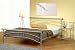 Queen Size Contemporary Silver Finish Metal Platform Bed