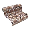 Rasch Tapete 402612 Relieftapete Muster "Naturstein" braun klassisch